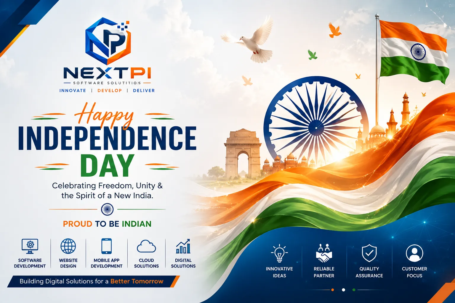Polygon Infotech Happy Independence Day 15 August
